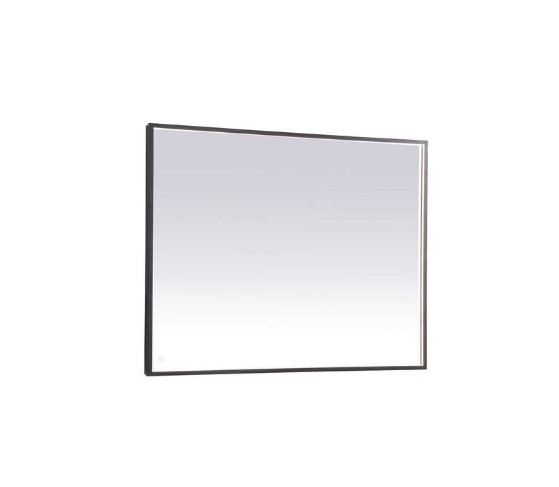 Elegant Lighting MRE63648BK LED Mirror, Black