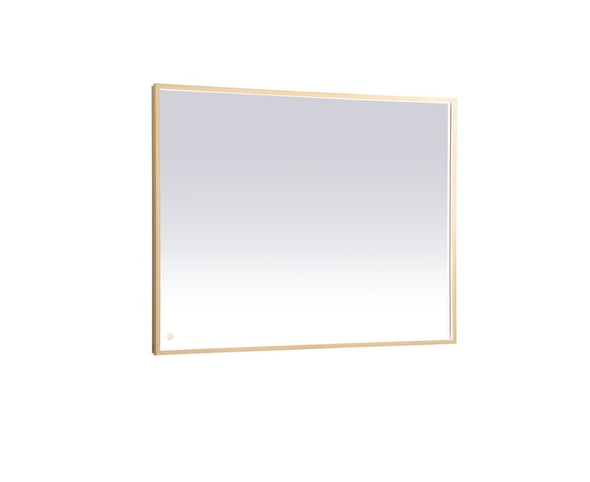 Elegant Lighting MRE63648BR LED Mirror, Brass