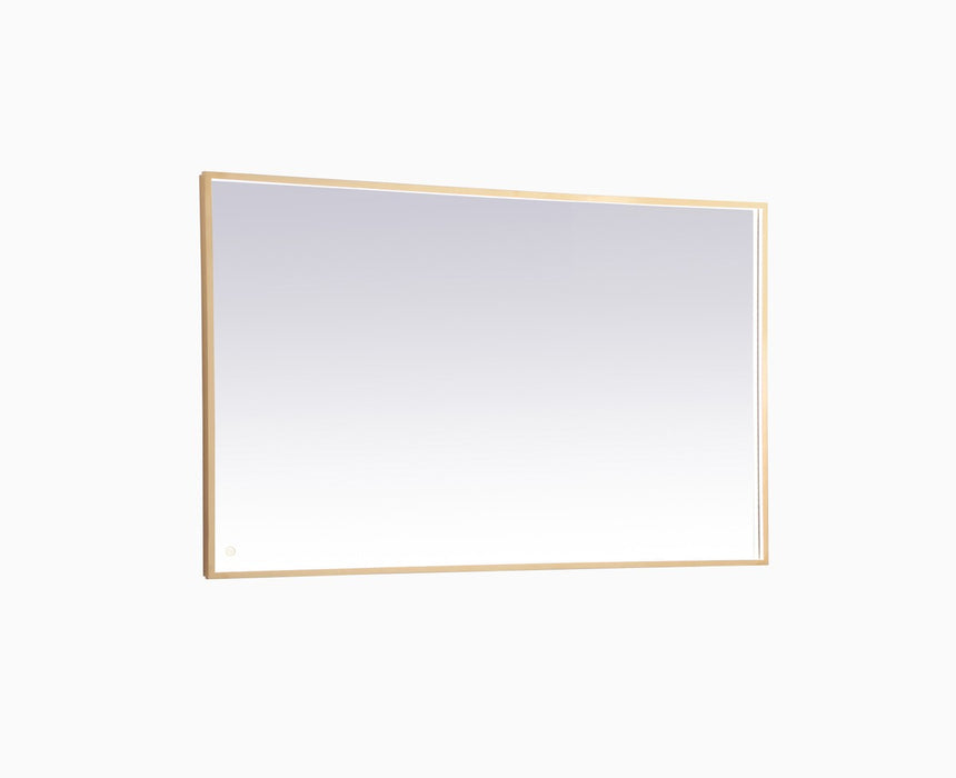 Elegant Lighting MRE63660BR LED Mirror, Brass