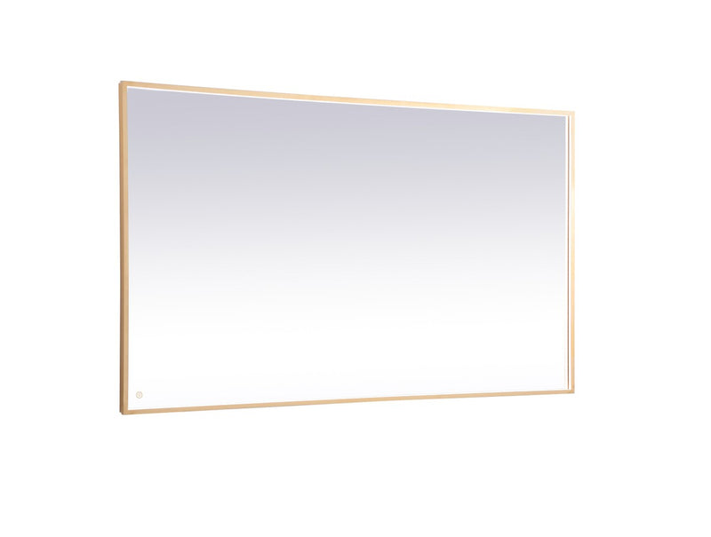 Elegant Lighting MRE64272BR LED Mirror, Brass