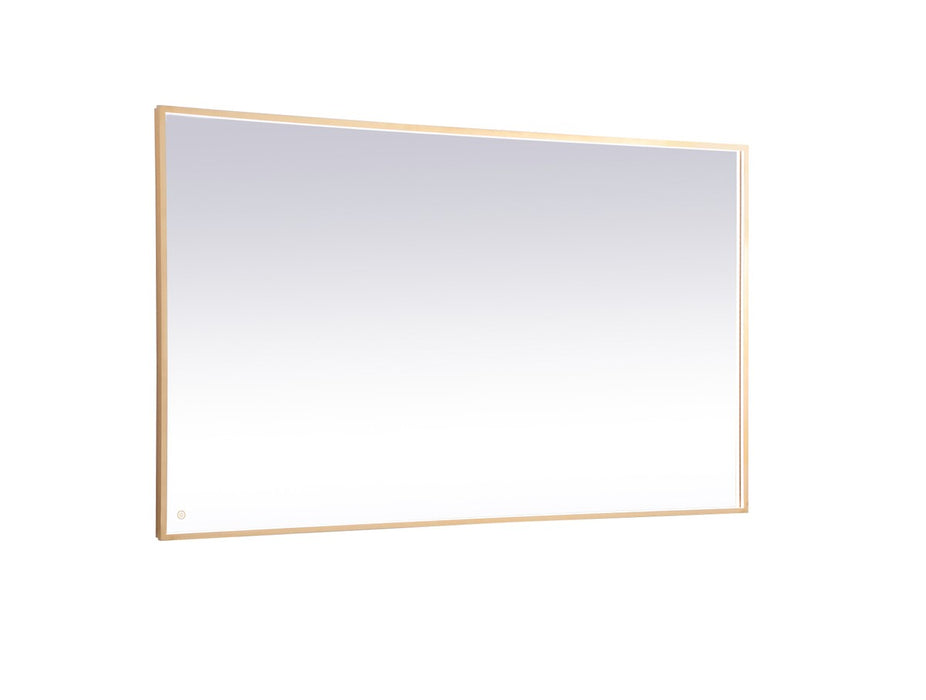 Elegant Lighting MRE64272BR LED Mirror, Brass