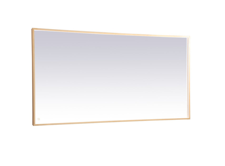 Elegant Lighting MRE63672BR LED Mirror, Brass