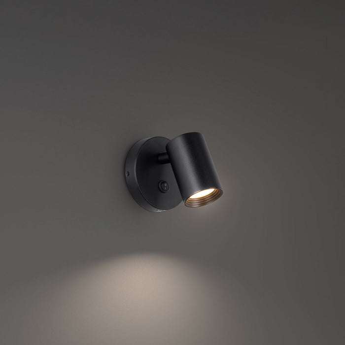 W.A.C. Lighting BL-21205-BK LED Swing Arm, Black
