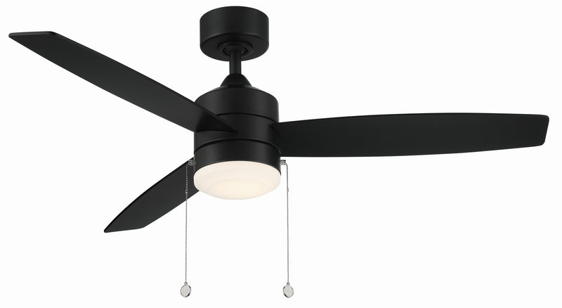 W.A.C. Lighting F-072L-MB Ceiling Fan, Matte Black