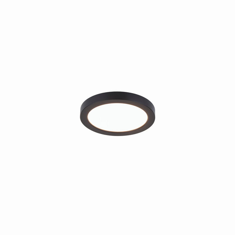 W.A.C. Lighting FM-05RN-930-BK LED Flush Mount, Black