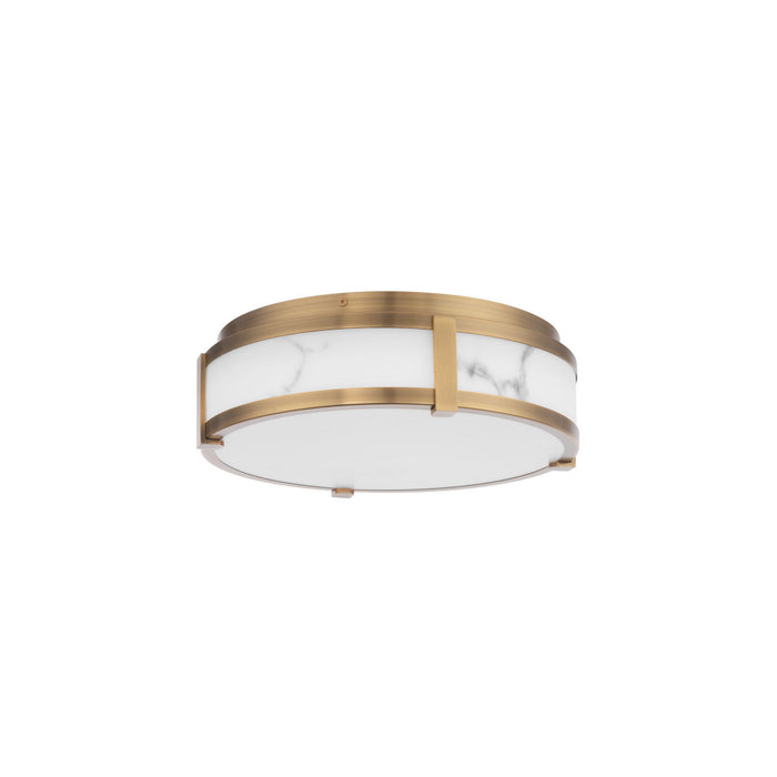 W.A.C. Lighting FM-27214-AB LED Flush Mount, Aged Brass