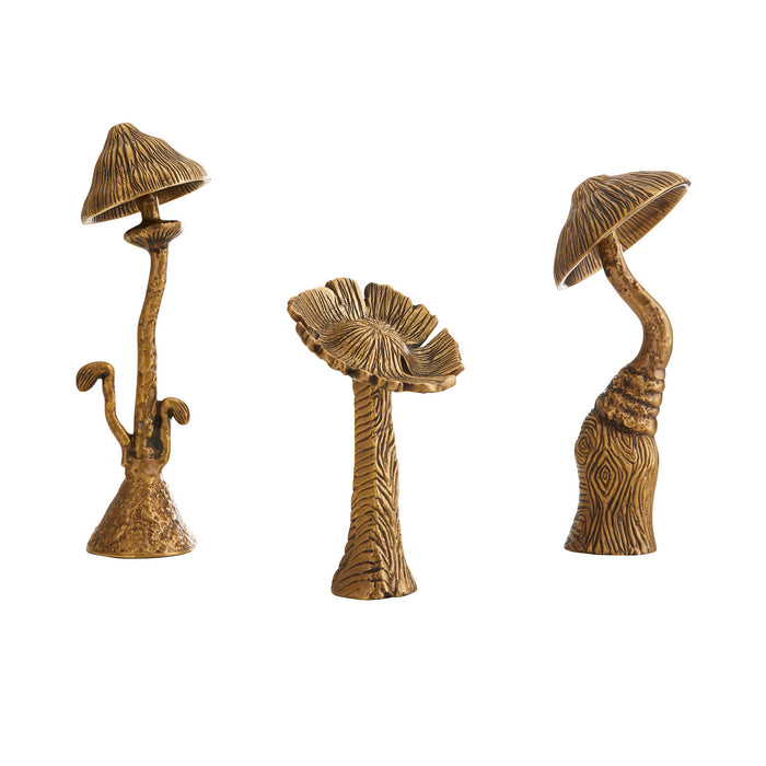 Arteriors 4806 Sculpture, Set of 3, Vintage Brass