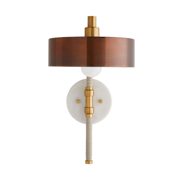 Arteriors 49176 One Light Wall Sconce, Heritage Brass