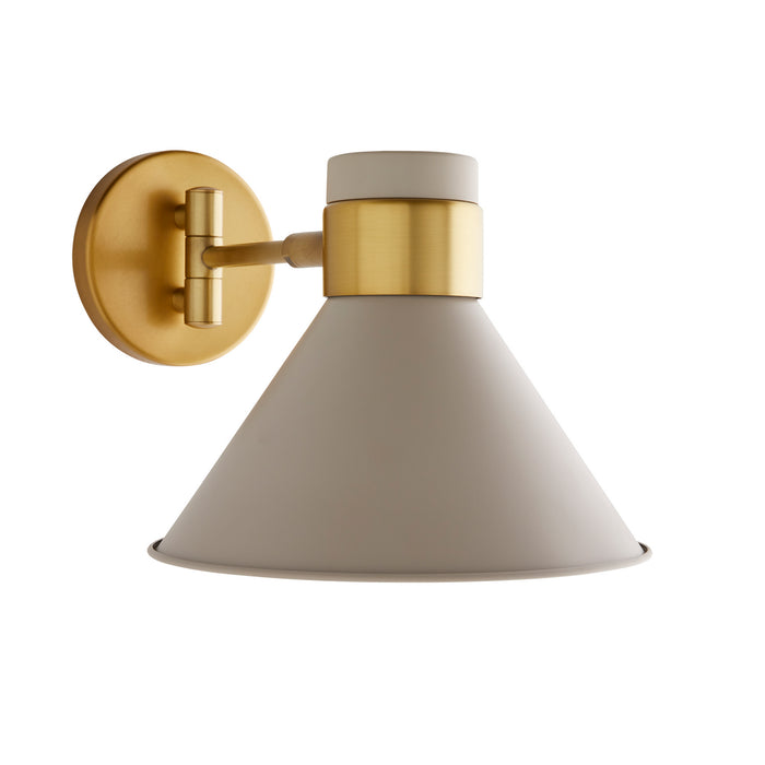 Arteriors 49204 One Light Wall Sconce, Taupe