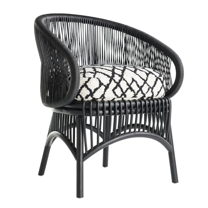 Arteriors 5015 Accent Chair, Black