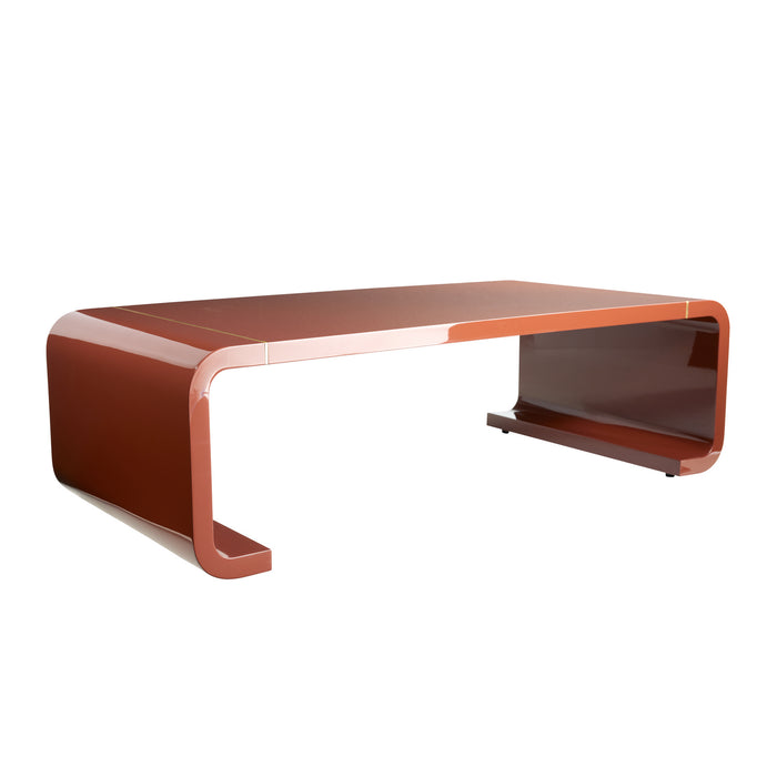 Arteriors 5094 Cocktail Table, Paprika