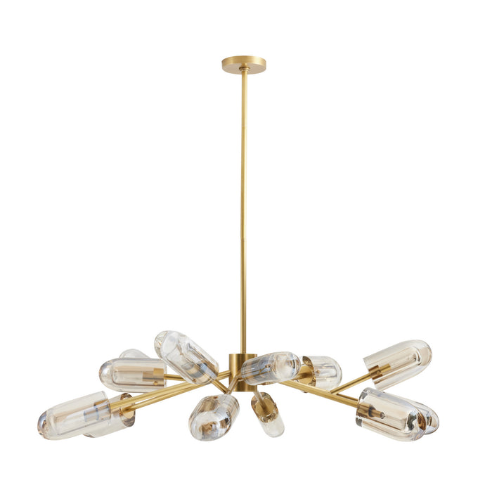 Arteriors 89067 12 Light Chandelier, Champagne