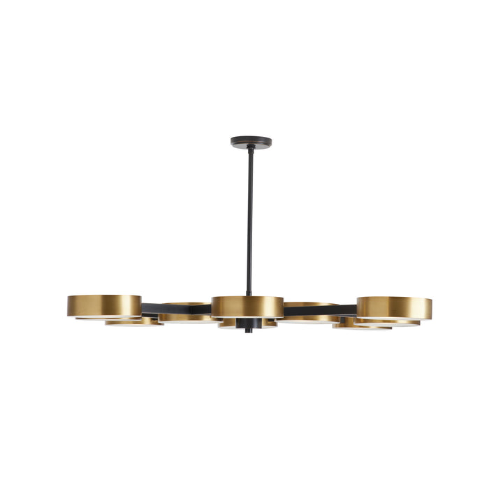 Arteriors 89108 Ten Light Chandelier, Antique Brass