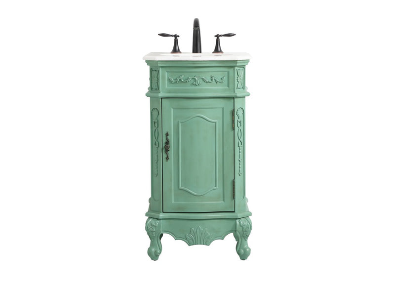 Elegant Lighting VF10119VM Vanity Sink Set, Vintage Mint