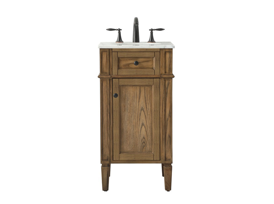 Elegant Lighting VF12518DW Single Bathroom Vanity, Driftwood
