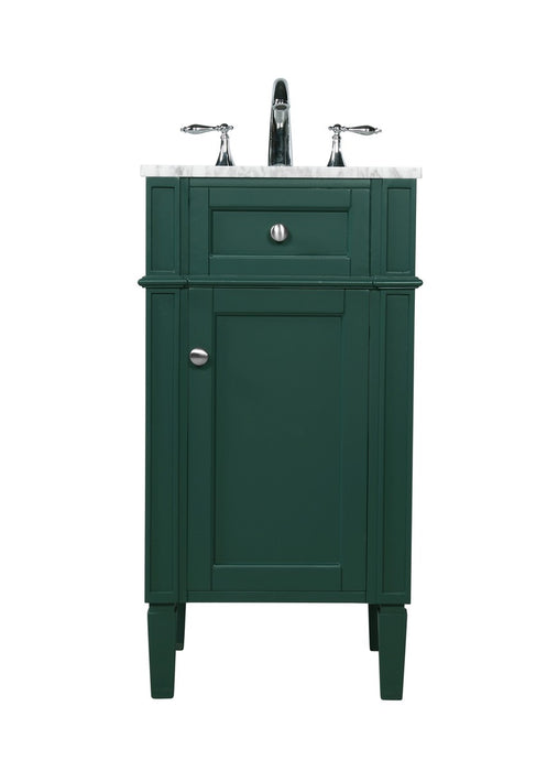 Elegant Lighting VF12518GN Single Bathroom Vanity, Green