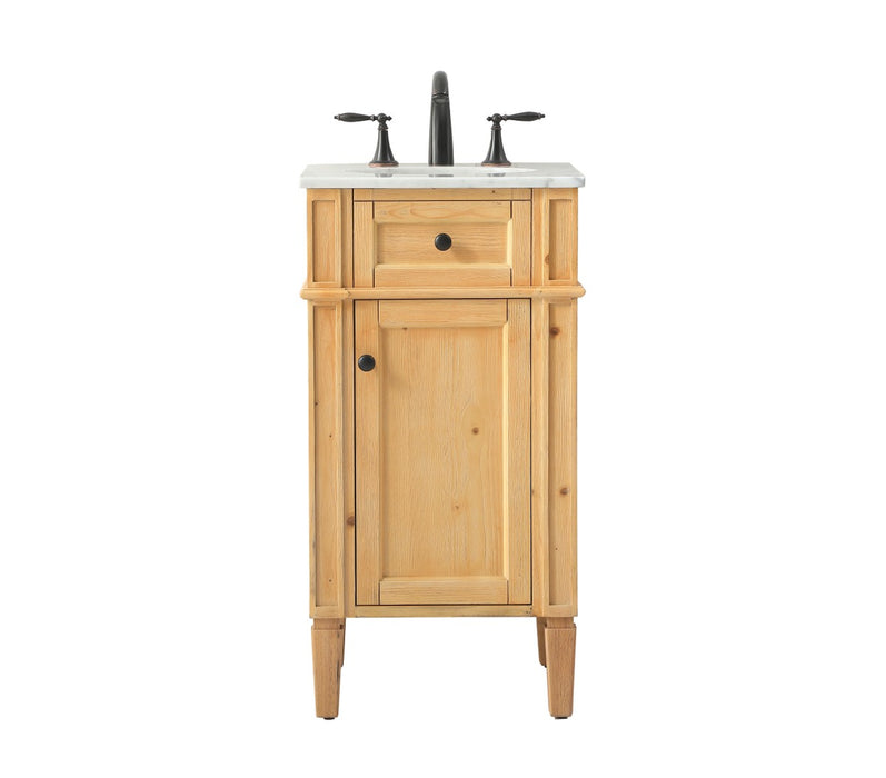 Elegant Lighting VF12518NW Single Bathroom Vanity, Natural Wood
