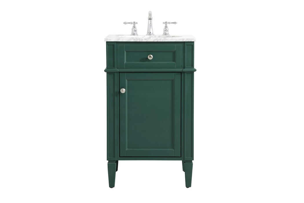 Elegant Lighting VF12521GN Single Bathroom Vanity, Green
