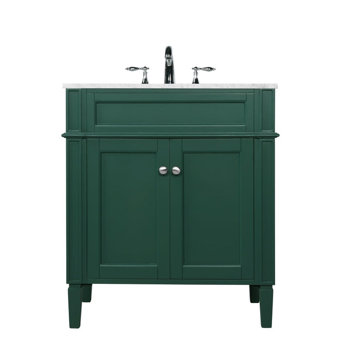 Elegant Lighting VF12530GN Single Bathroom Vanity, Green