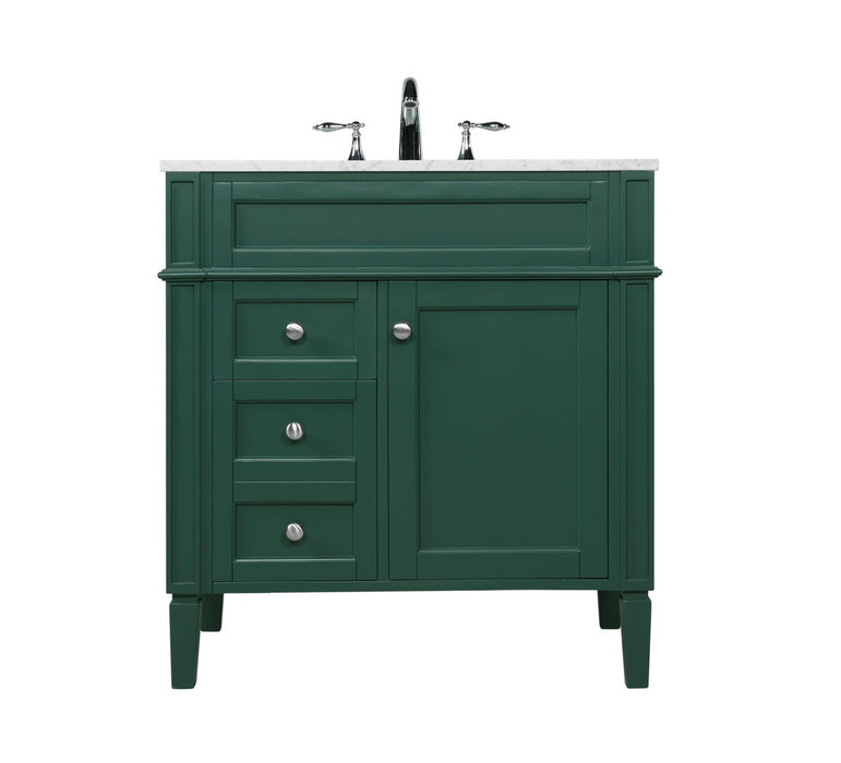 Elegant Lighting VF12532GN Single Bathroom Vanity, Green