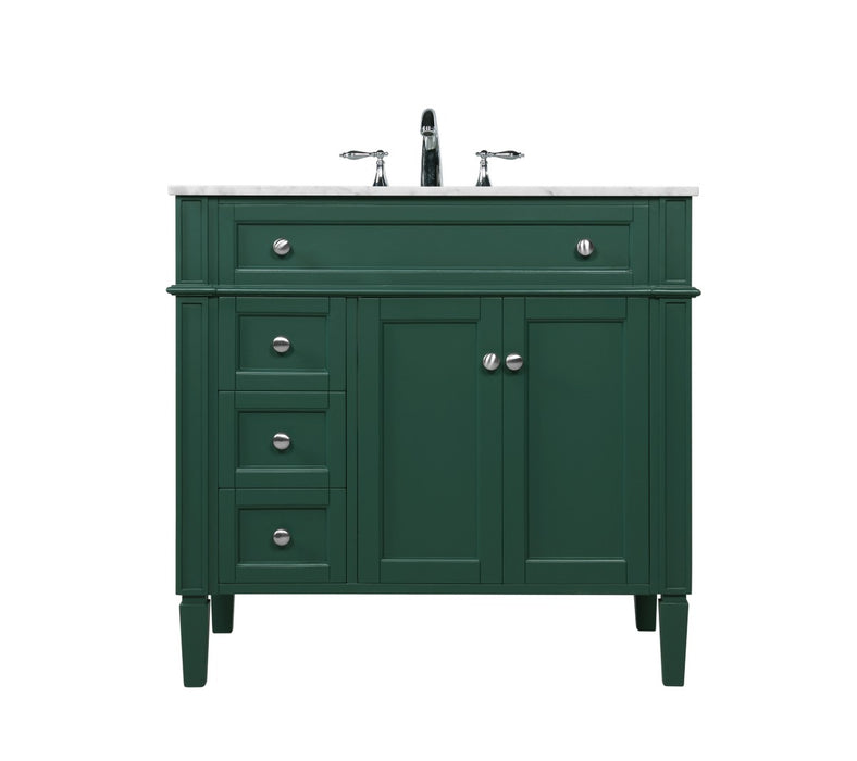 Elegant Lighting VF12536GN Single Bathroom Vanity, Green