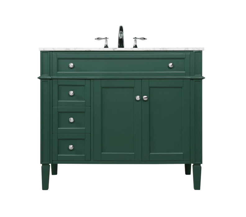 Elegant Lighting VF12540GN Single Bathroom Vanity, Green