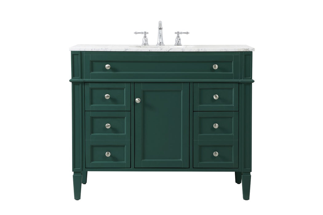 Elegant Lighting VF12542GN Single Bathroom Vanity, Green