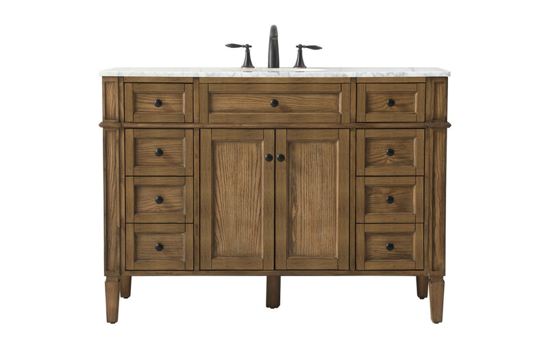 Elegant Lighting VF12548DW Single Bathroom Vanity, Driftwood
