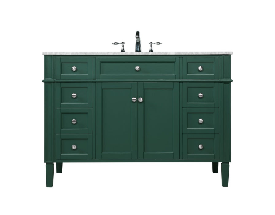 Elegant Lighting VF12548GN Single Bathroom Vanity, Green