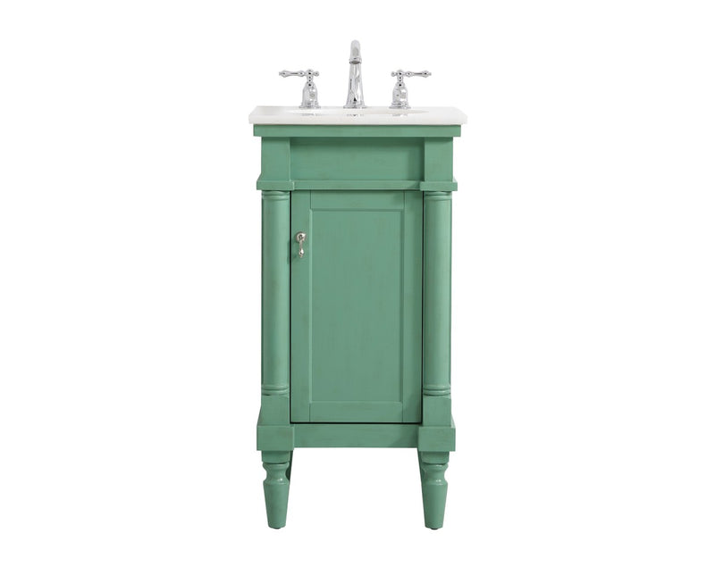 Elegant Lighting VF13018VM Vanity Sink Set, Vintage Mint