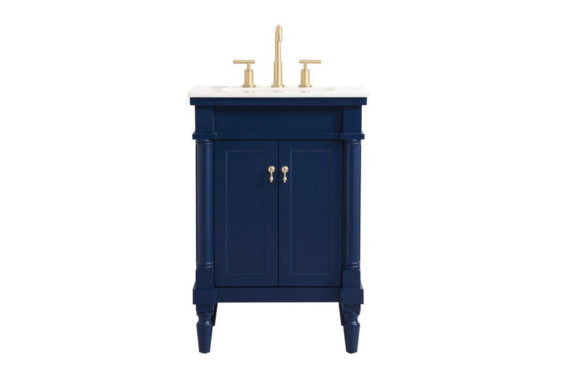 Elegant Lighting VF13024BL Vanity Sink Set, Blue