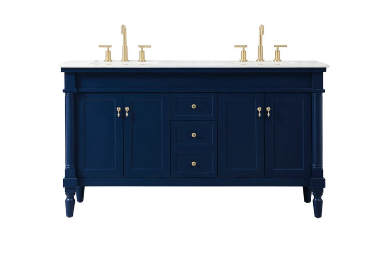 Elegant Lighting VF13060DBL Vanity Sink Set, Blue
