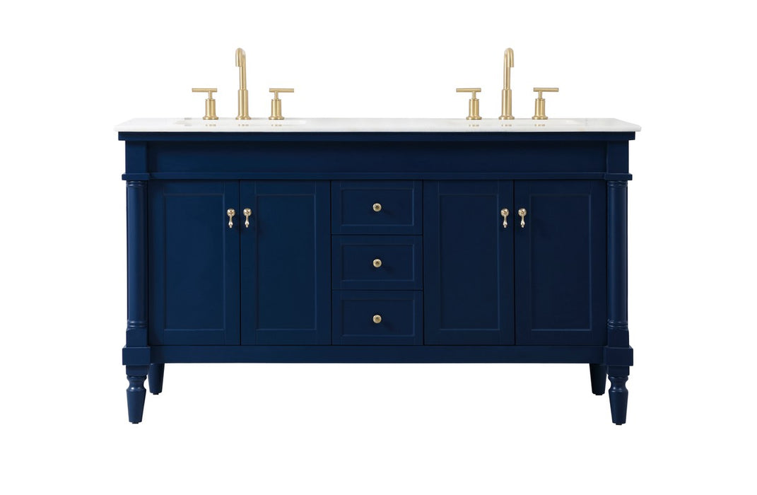 Elegant Lighting VF13060DBL Vanity Sink Set, Blue