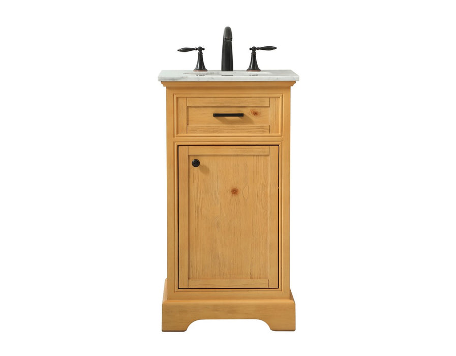 Elegant Lighting VF15019NW Single Bathroom Vanity, Natural Wood