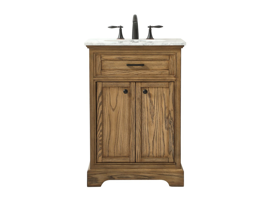 Elegant Lighting VF15024DW Single Bathroom Vanity, Driftwood