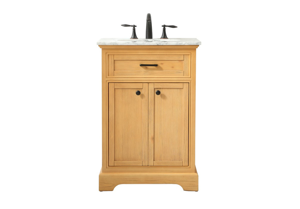 Elegant Lighting VF15024NW Single Bathroom Vanity, Natural Wood