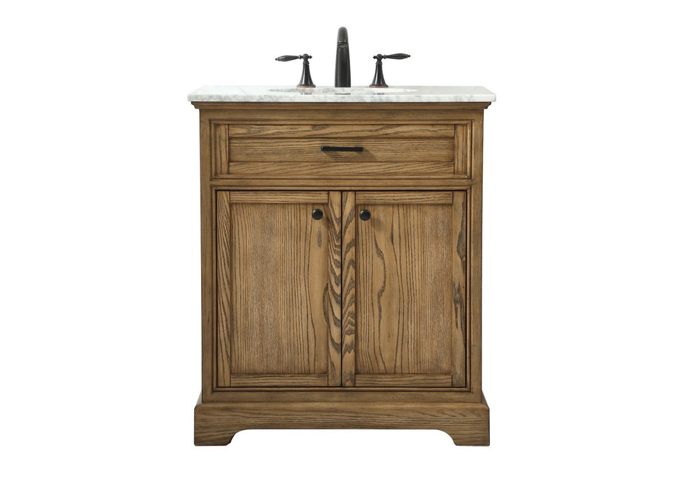 Elegant Lighting VF15030DW Single Bathroom Vanity, Driftwood