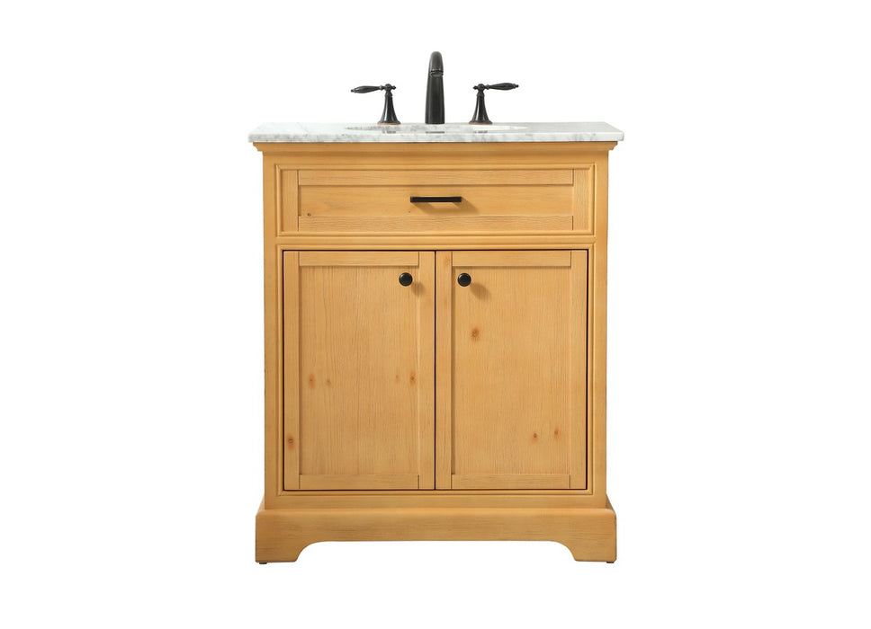 Elegant Lighting VF15030NW Single Bathroom Vanity, Natural Wood