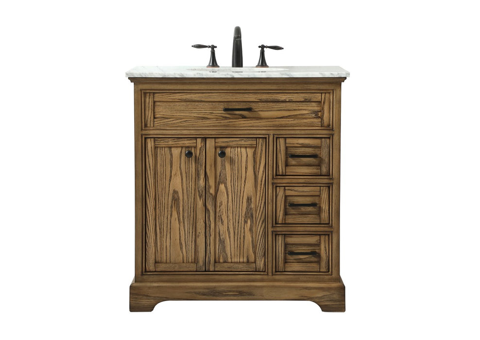 Elegant Lighting VF15032DW Single Bathroom Vanity, Driftwood