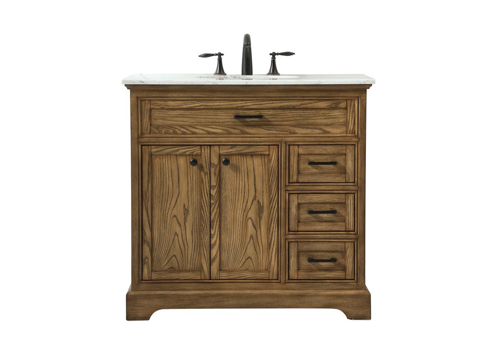 Elegant Lighting VF15036DW Single Bathroom Vanity, Driftwood