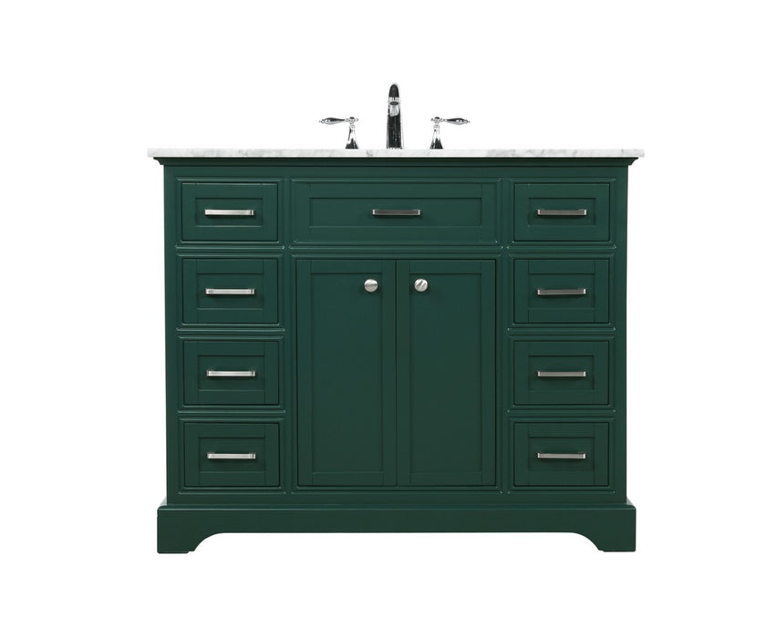 Elegant Lighting VF15042GN Single Bathroom Vanity, Green