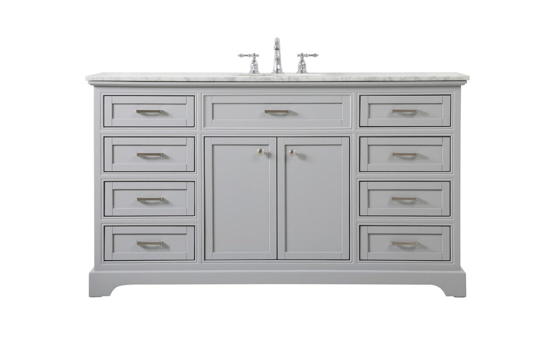 Elegant Lighting VF15060GR Single Bathroom Vanity, Grey