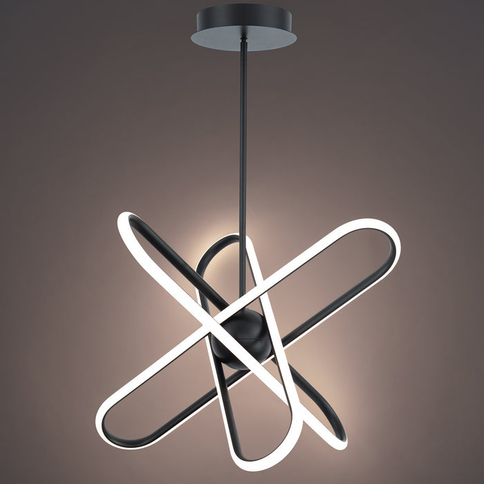 W.A.C. Lighting PD-37224-BK LED Chandelier, Black