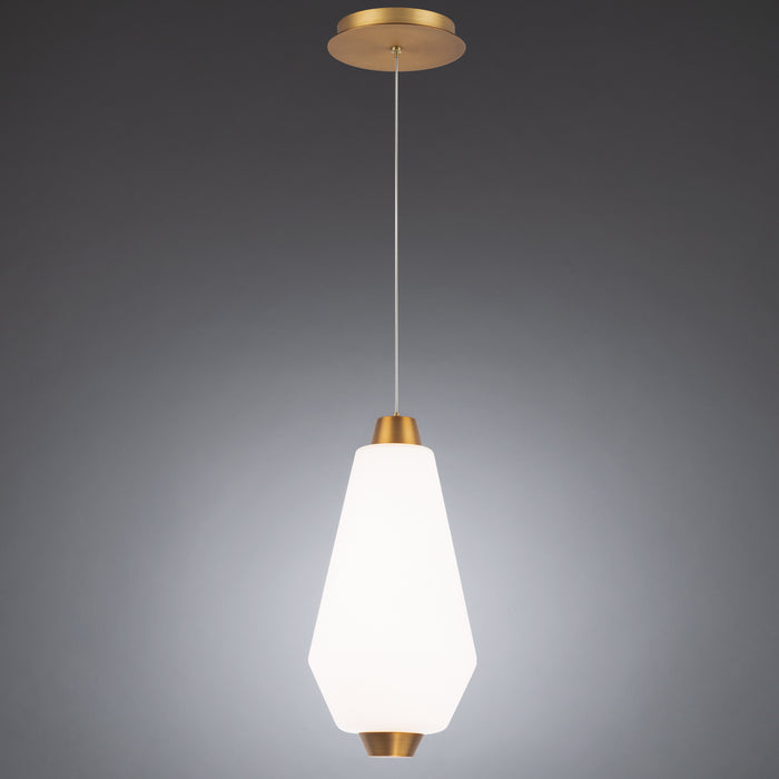W.A.C. Lighting PD-39214-AB LED Mini Pendant, Aged Brass