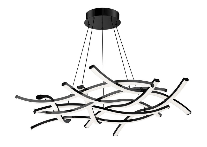 W.A.C. Lighting PD-60944-BK LED Chandelier, Black