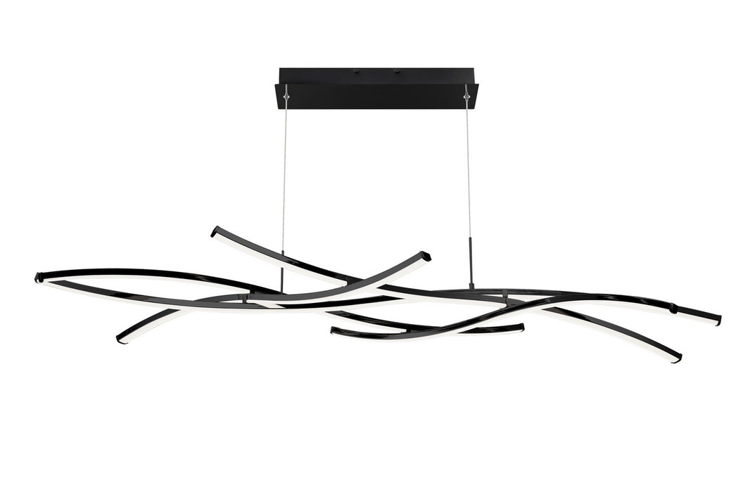 W.A.C. Lighting PD-60964-BK LED Chandelier, Black