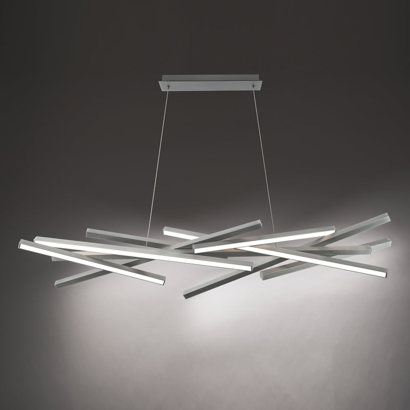 W.A.C. Lighting PD-73155-BN LED Chandelier, Brushed Nickel
