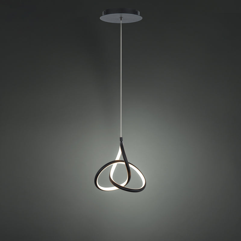 W.A.C. Lighting PD-84907-BK LED Mini Pendant, Black
