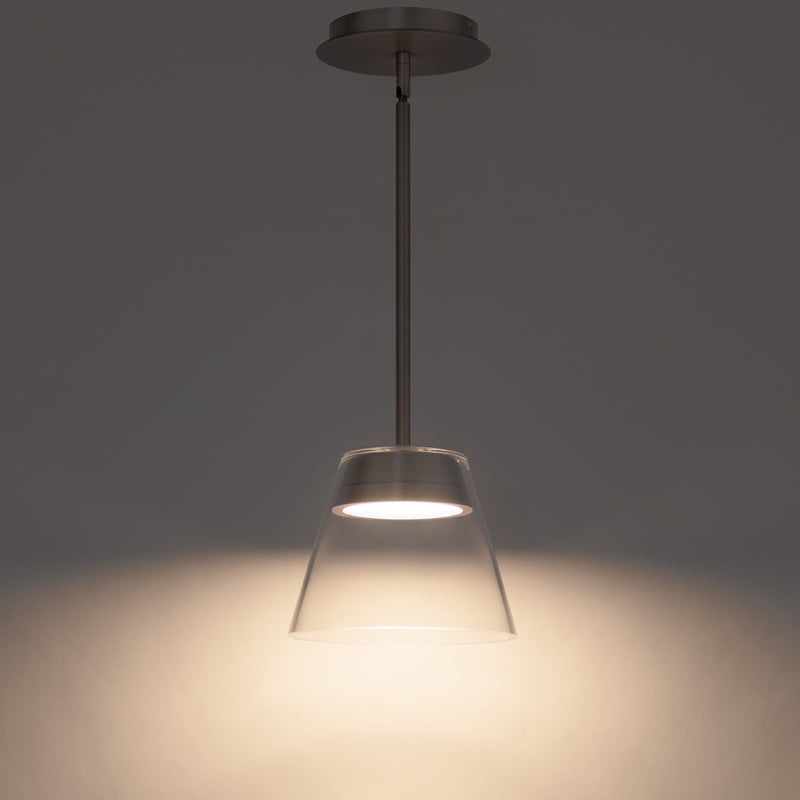 W.A.C. Lighting PD-87208-BN LED Mini Pendant, Brushed Nickel