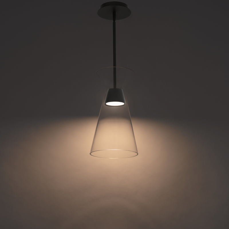 W.A.C. Lighting PD-87214-BK LED Mini Pendant, Black